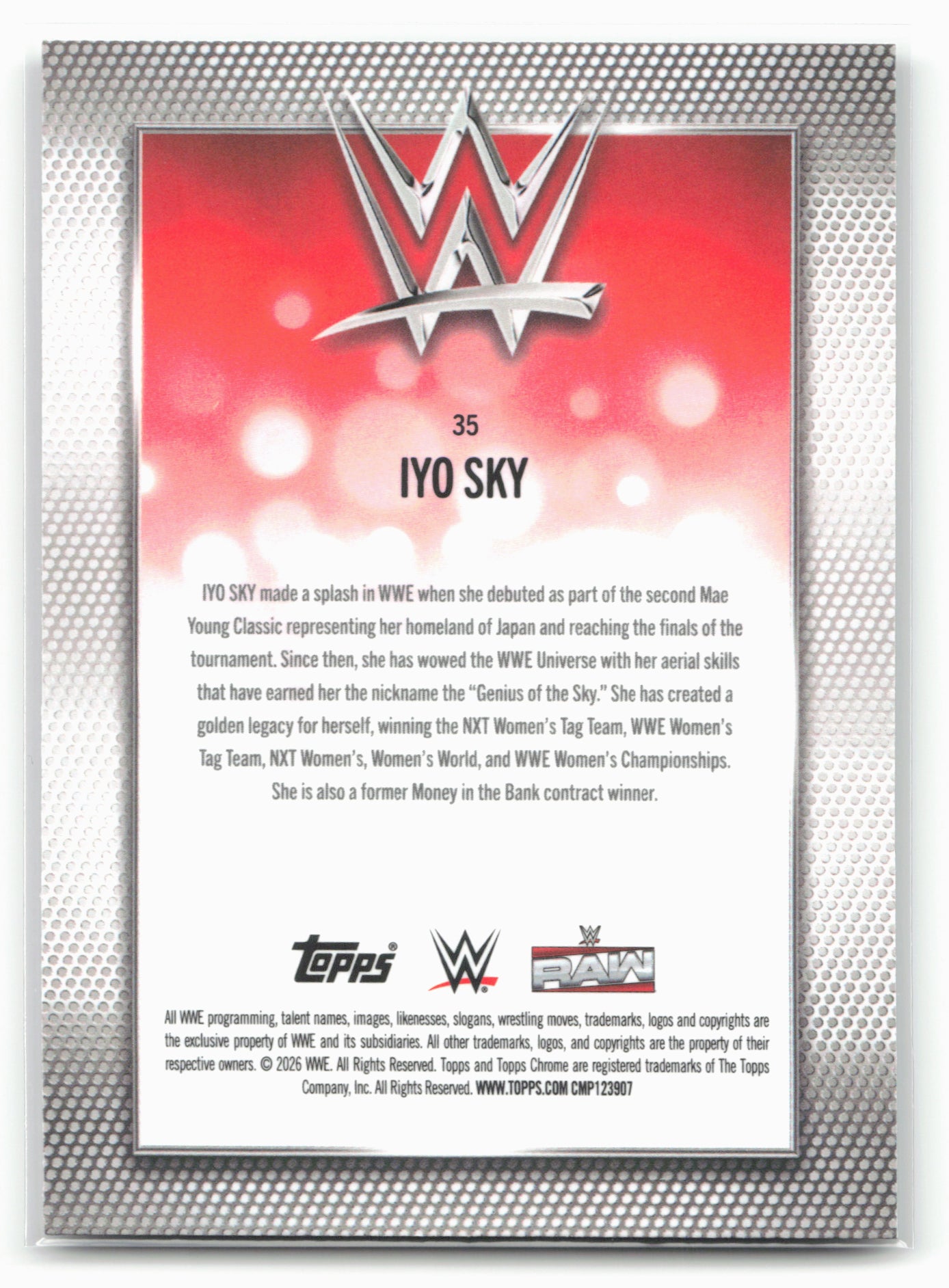 2026 Topps Chrome WWE - Negative Refractor #35 Iyo Sky