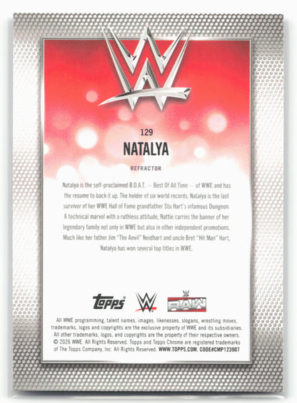 2026 Topps Chrome WWE - Refractor #129 Natalya
