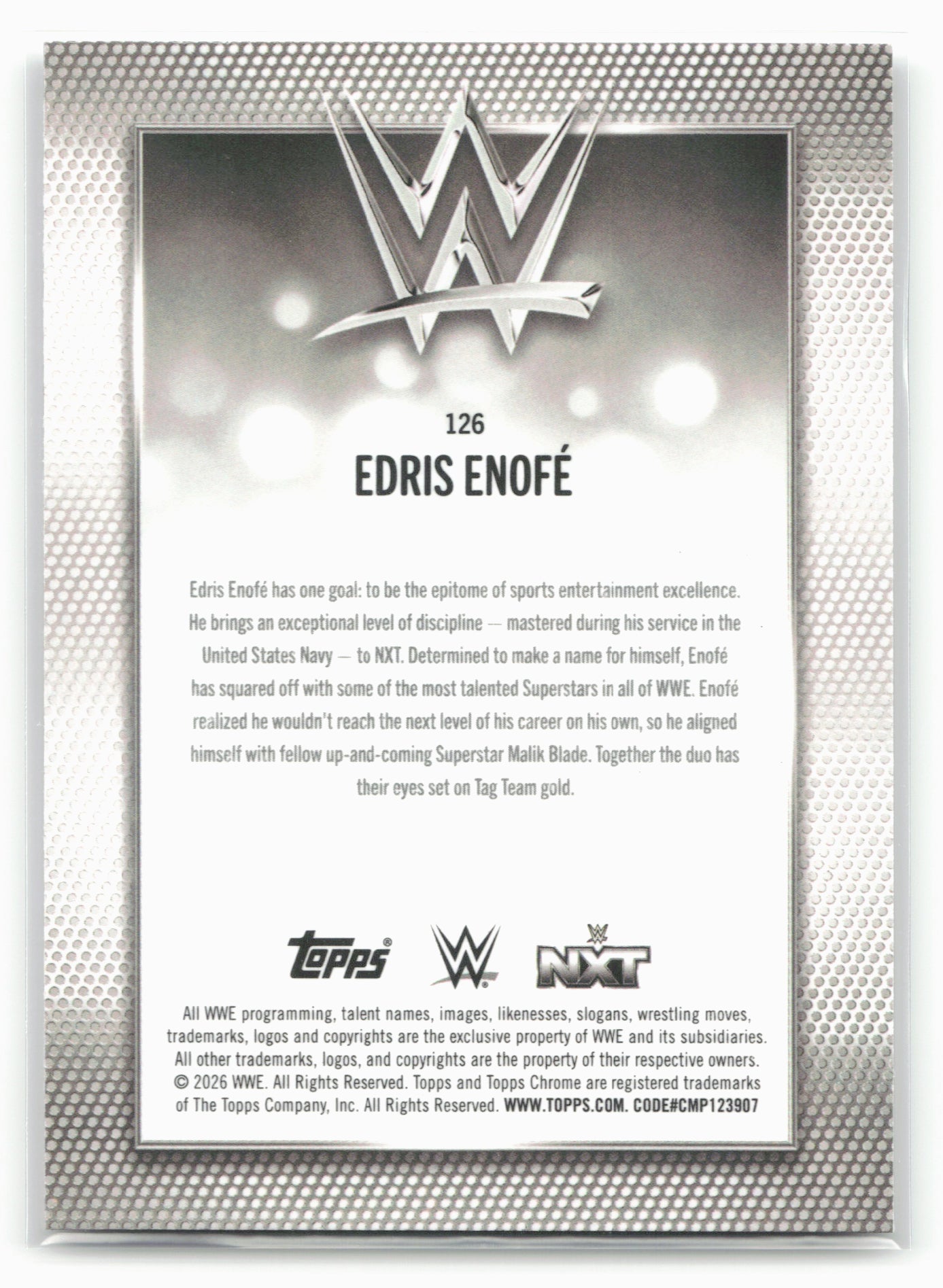 2026 Topps Chrome WWE - Prism Refractor #126 Edris Enofé