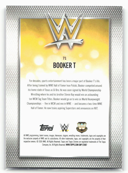2026 Topps Chrome WWE - Sonar Refractor #71 Booker T
