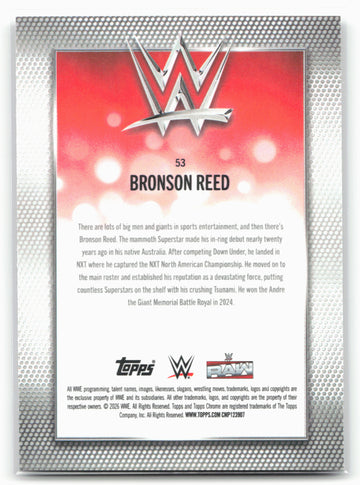 
2026 Topps Chrome WWE - Purple Refractor #53 Bronson Reed