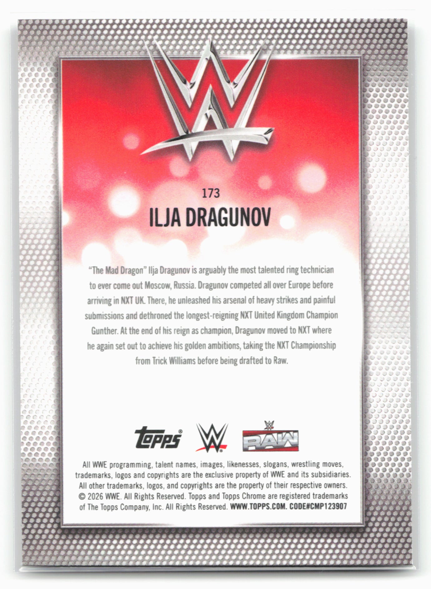 2026 Topps Chrome WWE #173 Ilja Dragunov
