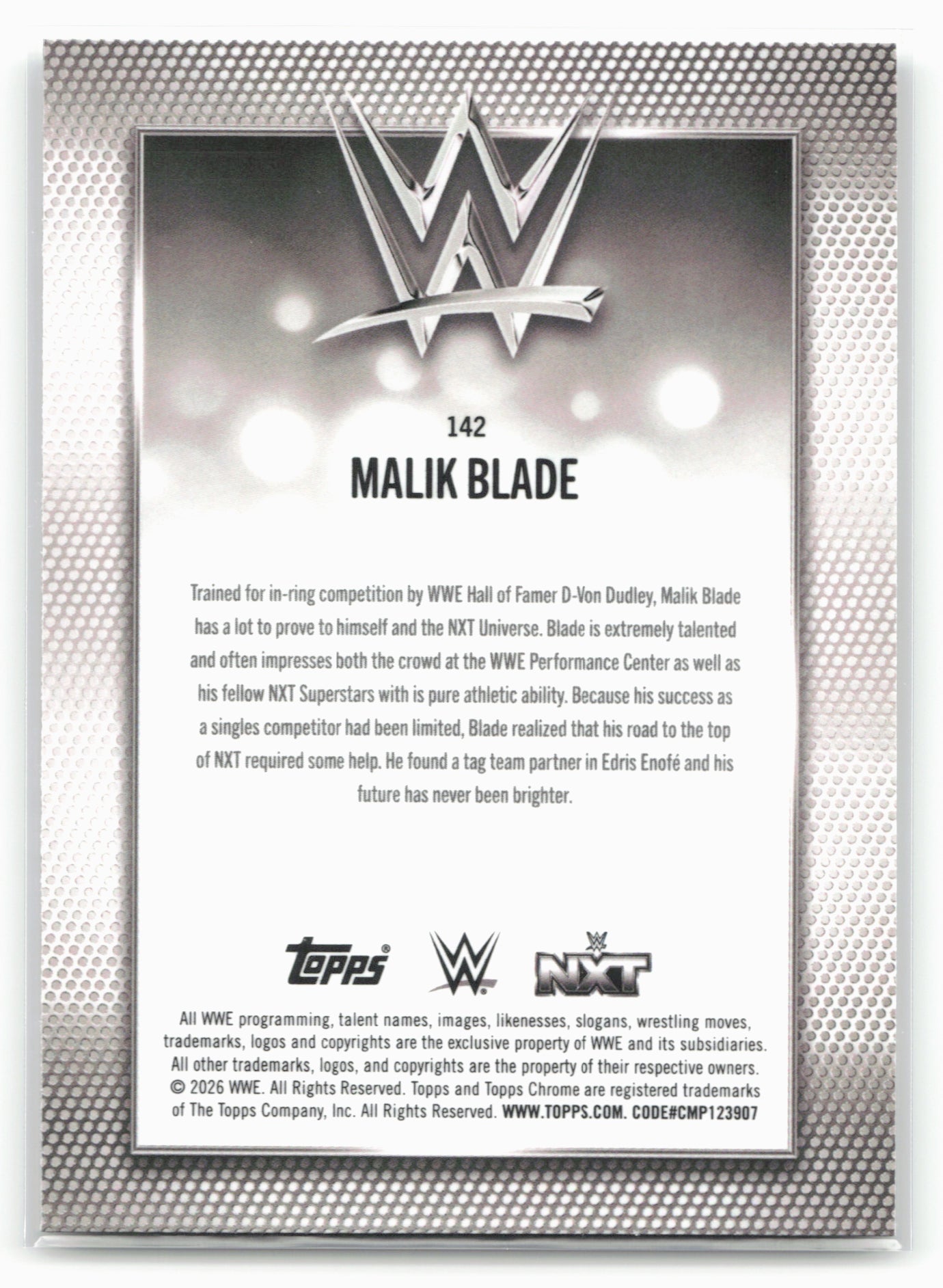 2026 Topps Chrome WWE #142 Malik Blade