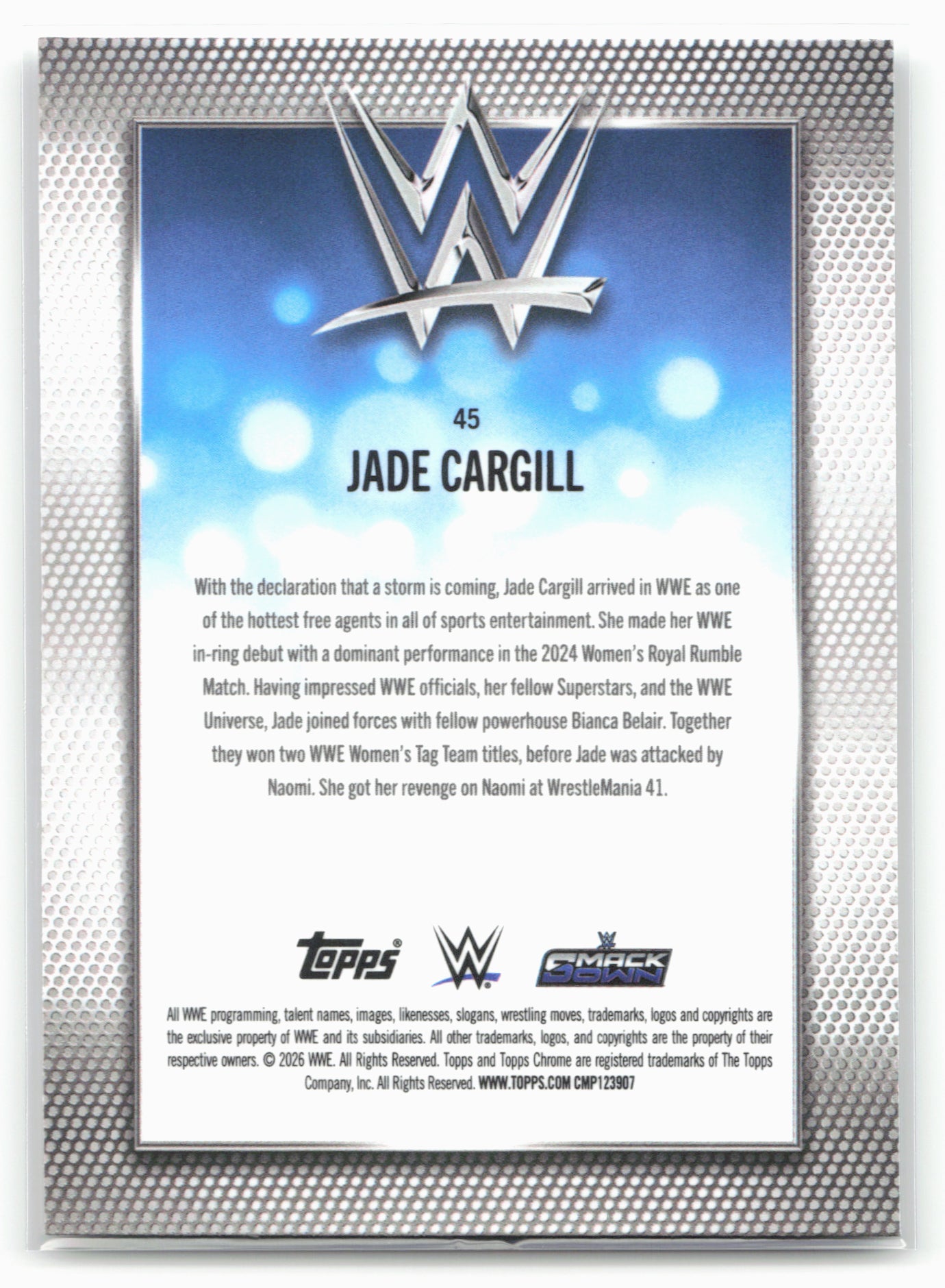 2026 Topps Chrome WWE #45 Jade Cargill