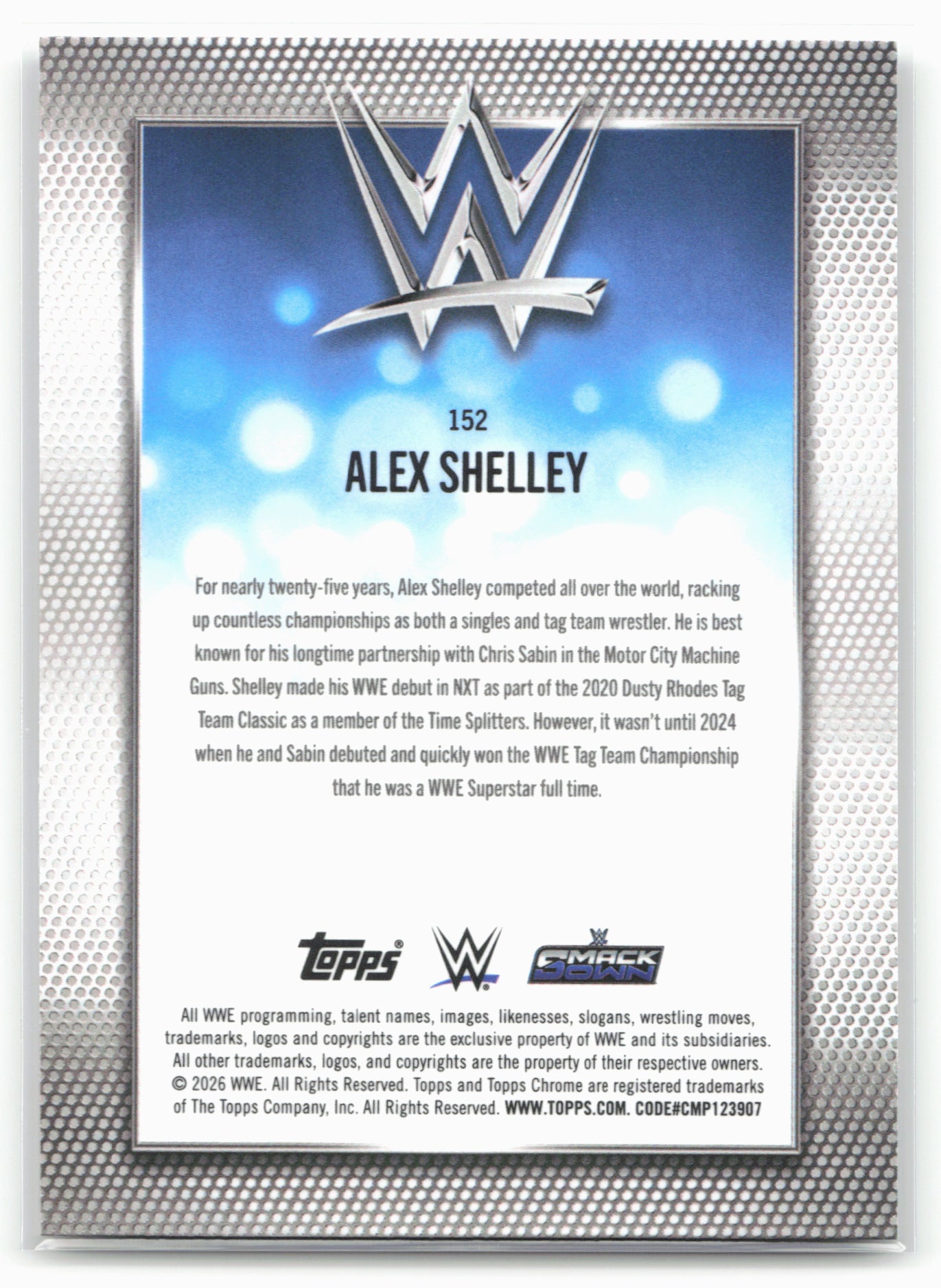 2026 Topps Chrome WWE #152 Alex Shelley