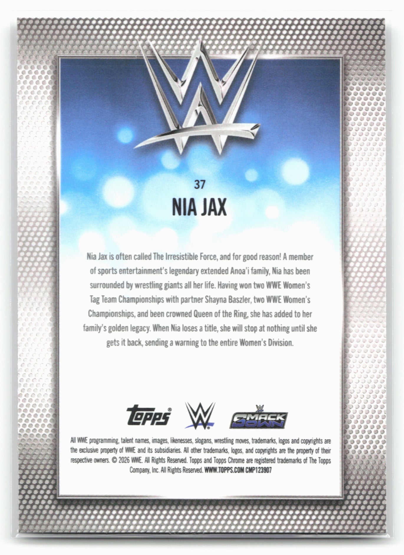 2026 Topps Chrome WWE #37 Nia Jax