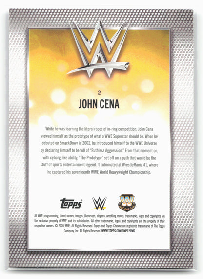 2026 Topps Chrome WWE #2 John Cena