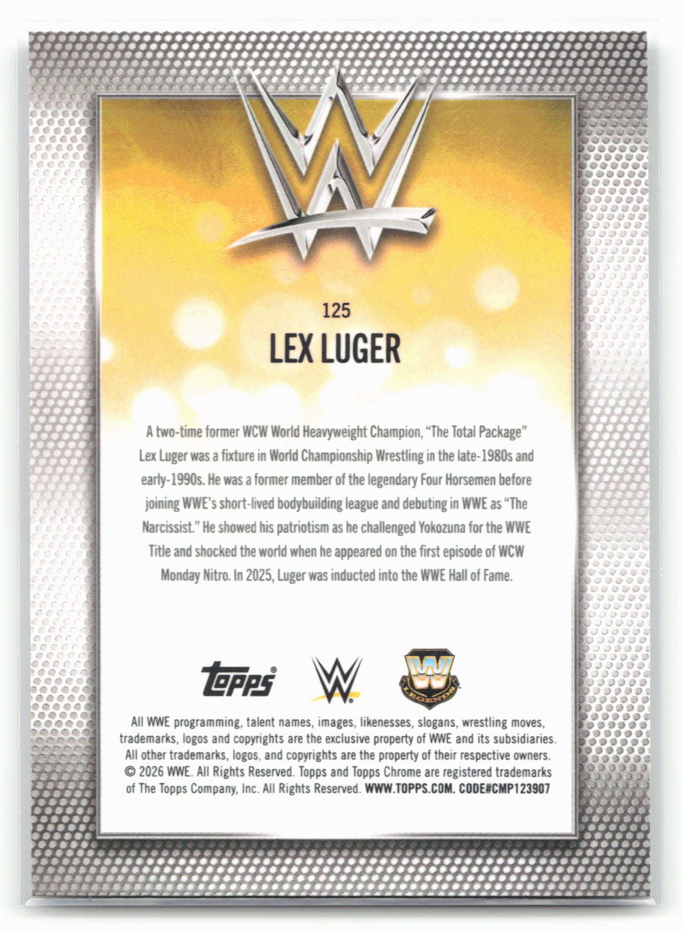 2026 Topps Chrome WWE #125 Lex Luger
