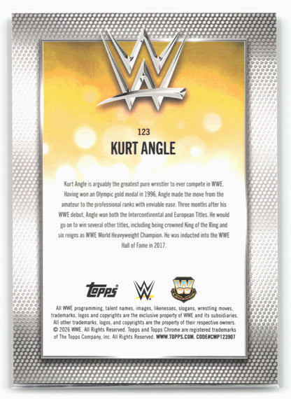 2026 Topps Chrome WWE #123 Kurt Angle