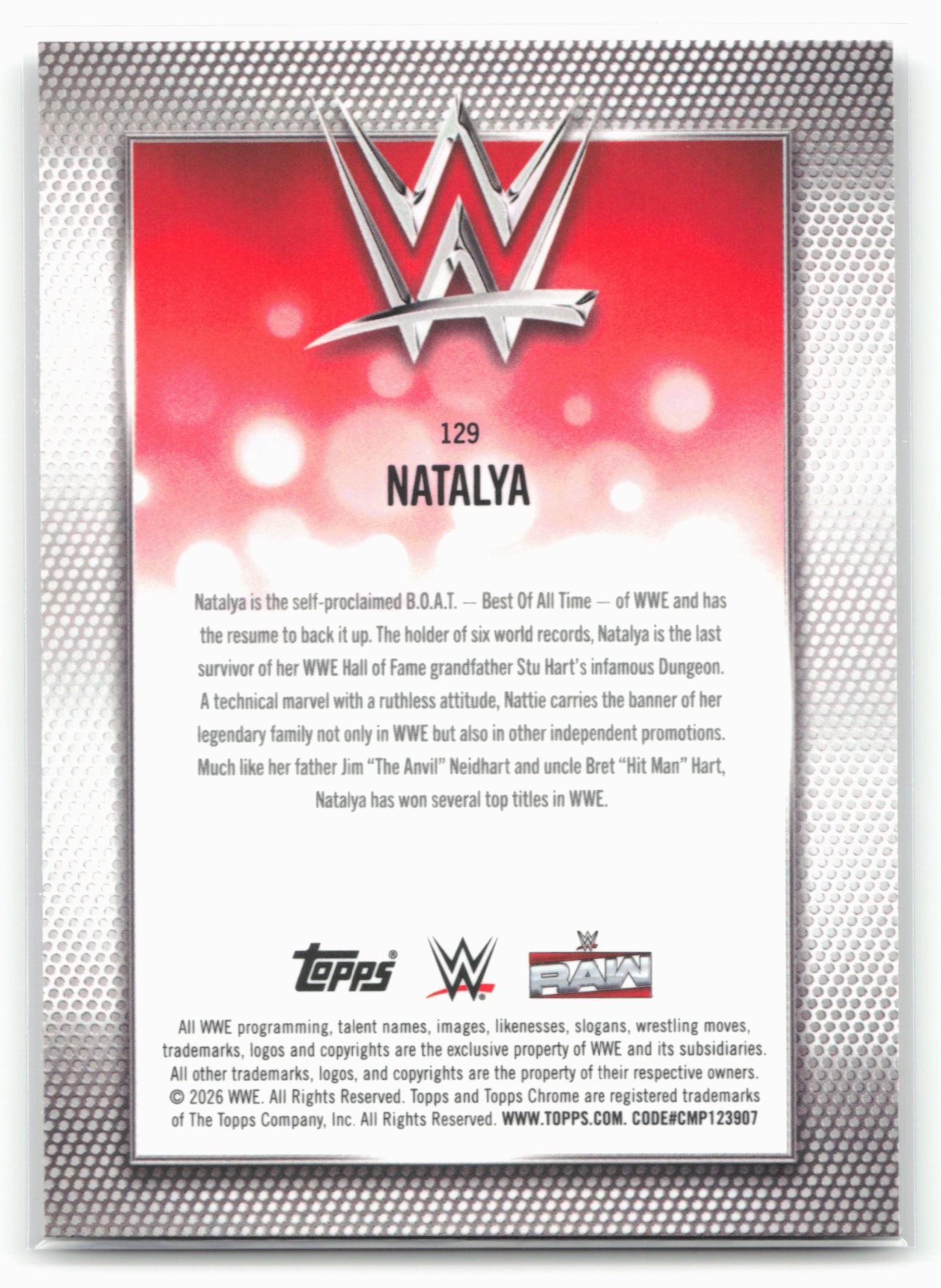 2026 Topps Chrome WWE #129 Natalya