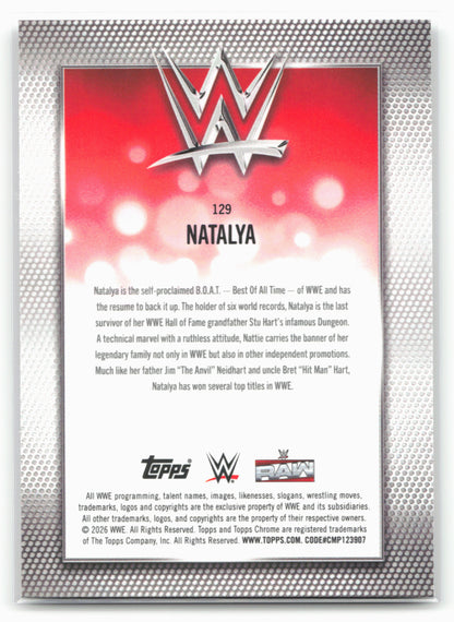2026 Topps Chrome WWE #129 Natalya