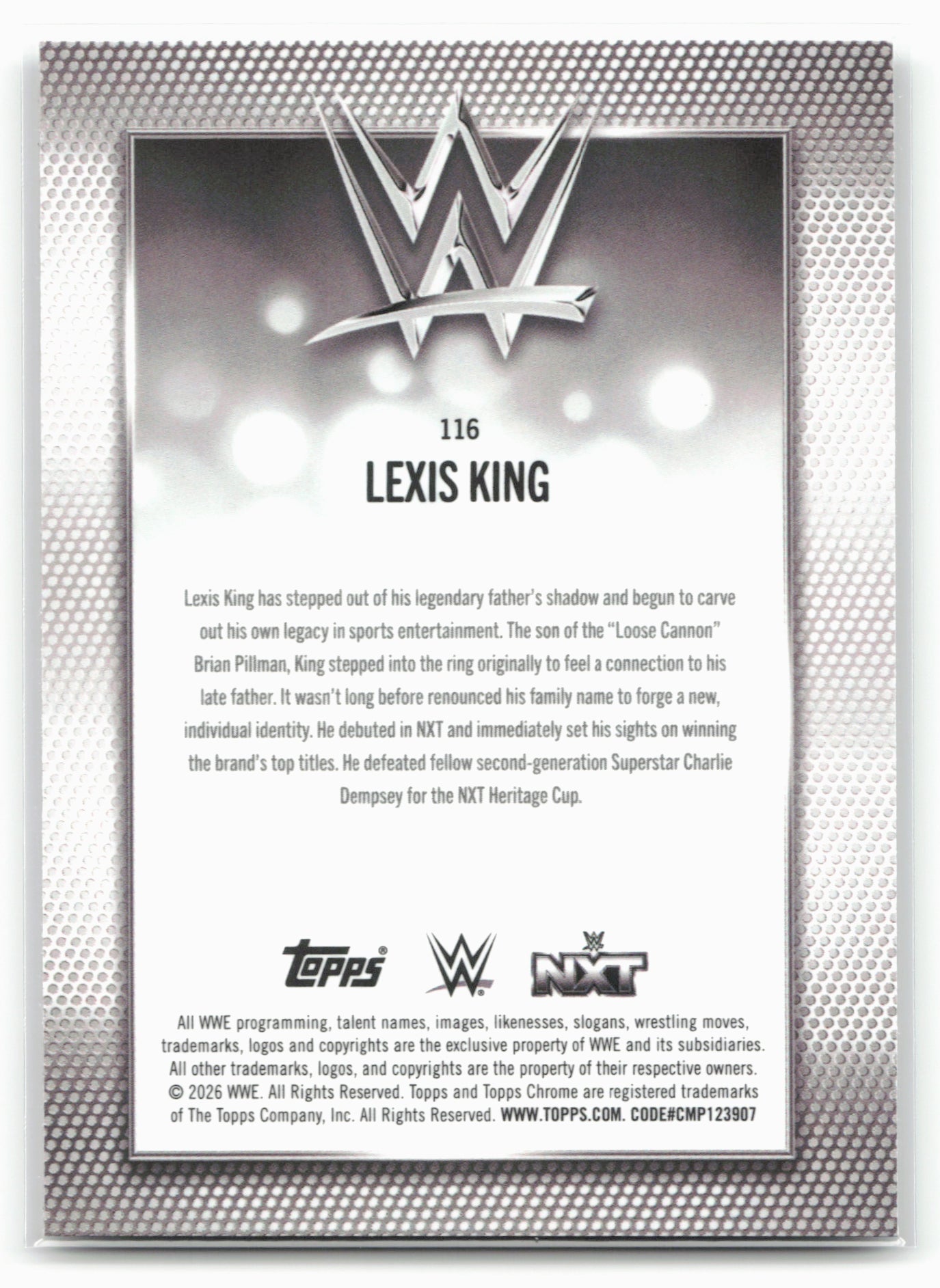 2026 Topps Chrome WWE #116 Lexis King