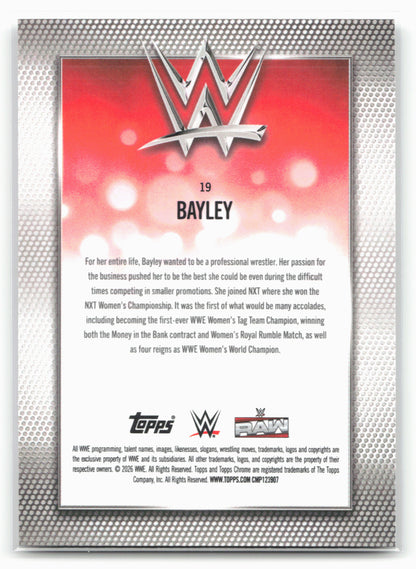 2026 Topps Chrome WWE #19 Bayley