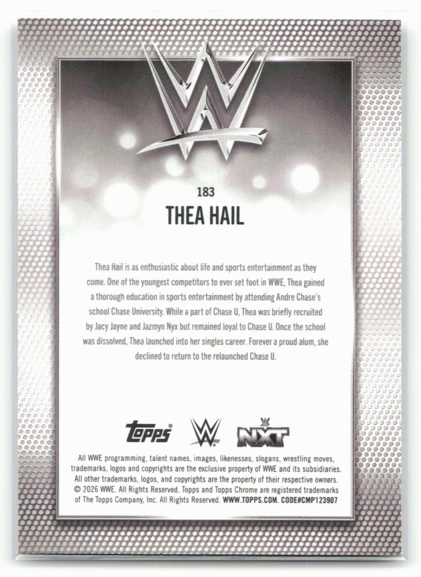 2026 Topps Chrome WWE #183 Thea Hail