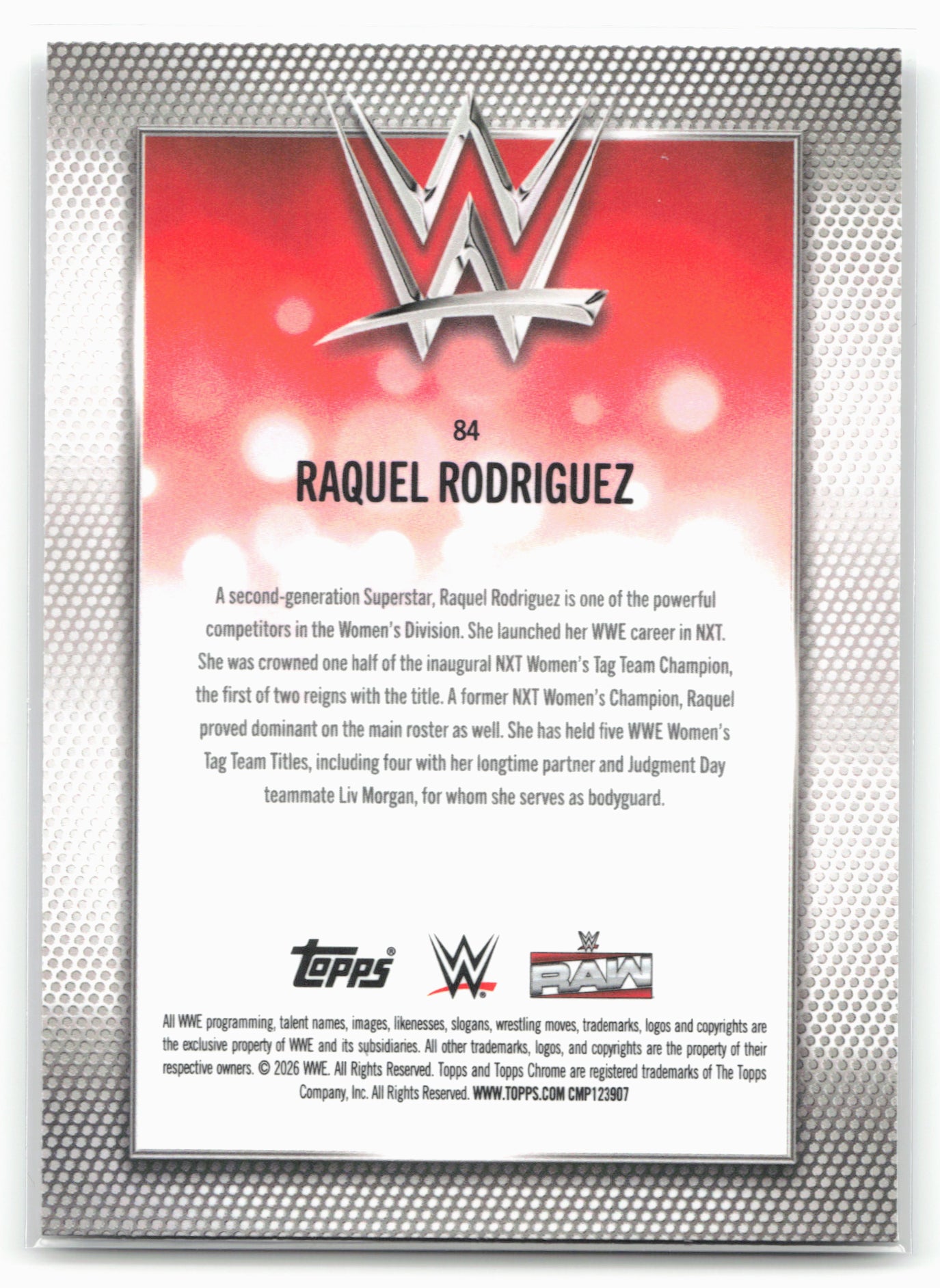 2026 Topps Chrome WWE #84 Raquel Rodriguez