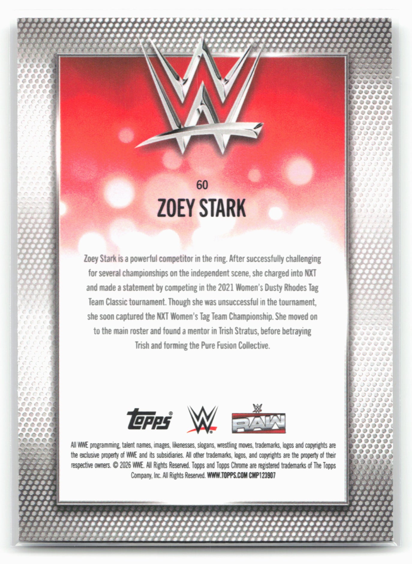2026 Topps Chrome WWE #60 Zoey Stark