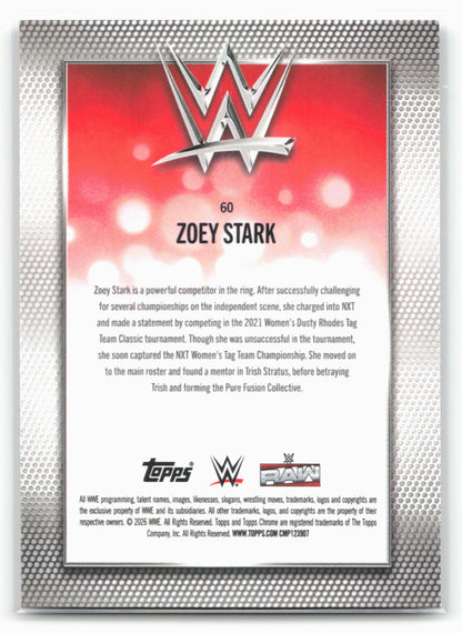 2026 Topps Chrome WWE #60 Zoey Stark