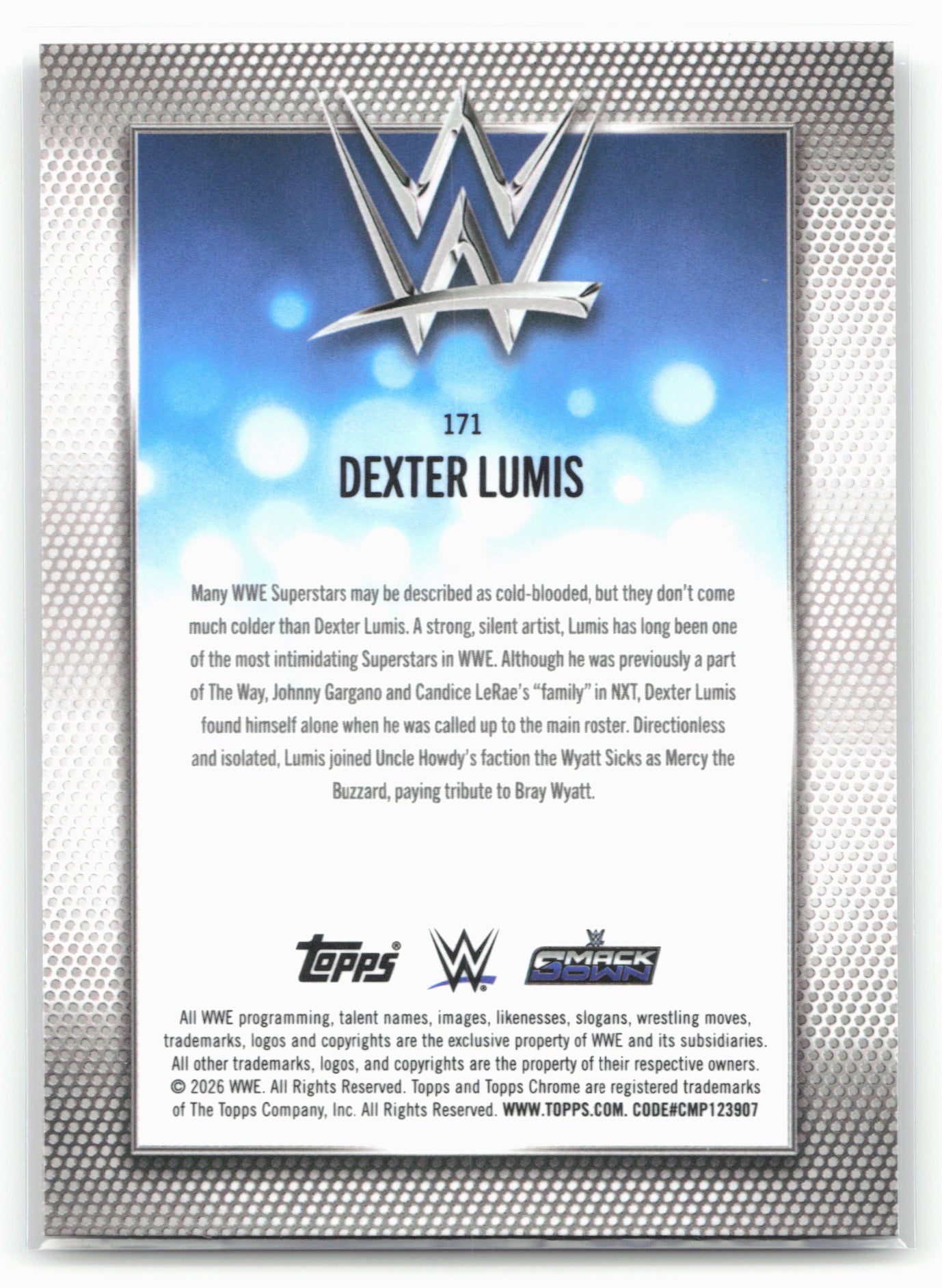 2026 Topps Chrome WWE #171 Dexter Lumis
