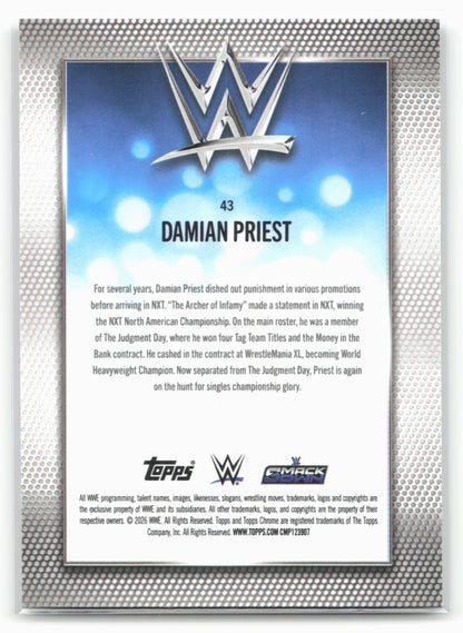 2026 Topps Chrome WWE #43 Damian Priest
