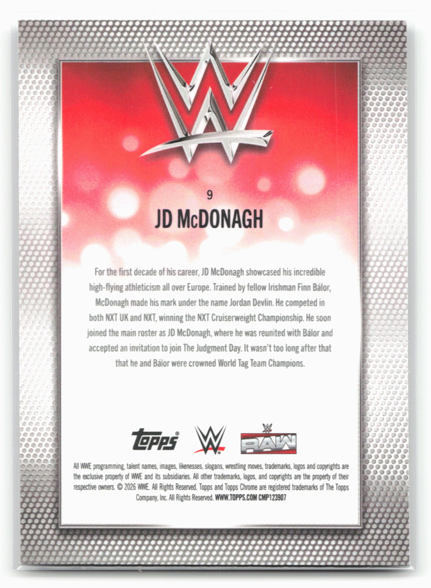 2026 Topps Chrome WWE #9 JD McDonagh