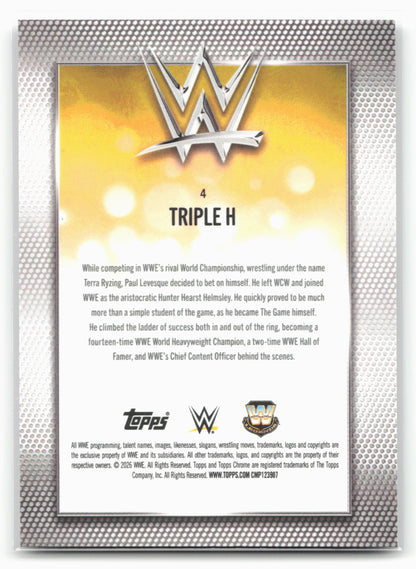 2026 Topps Chrome WWE #4 Triple H