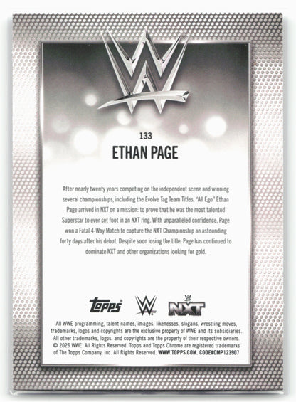 2026 Topps Chrome WWE #133 Ethan Page
