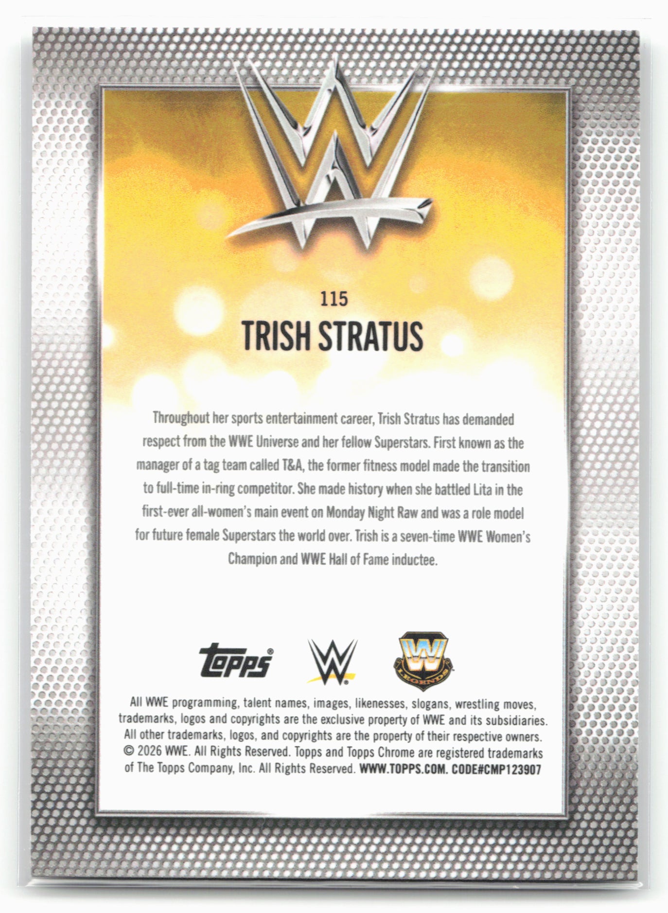 2026 Topps Chrome WWE #115 Trish Stratus