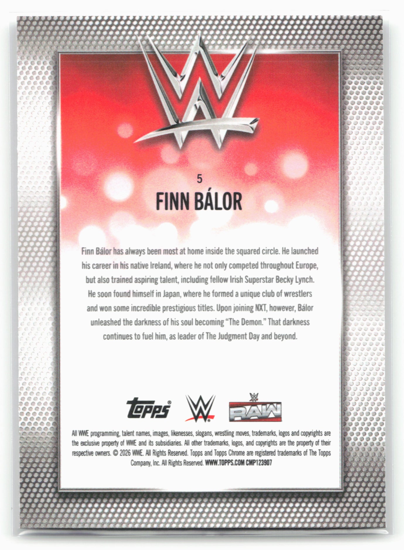 2026 Topps Chrome WWE #5 Finn Bálor