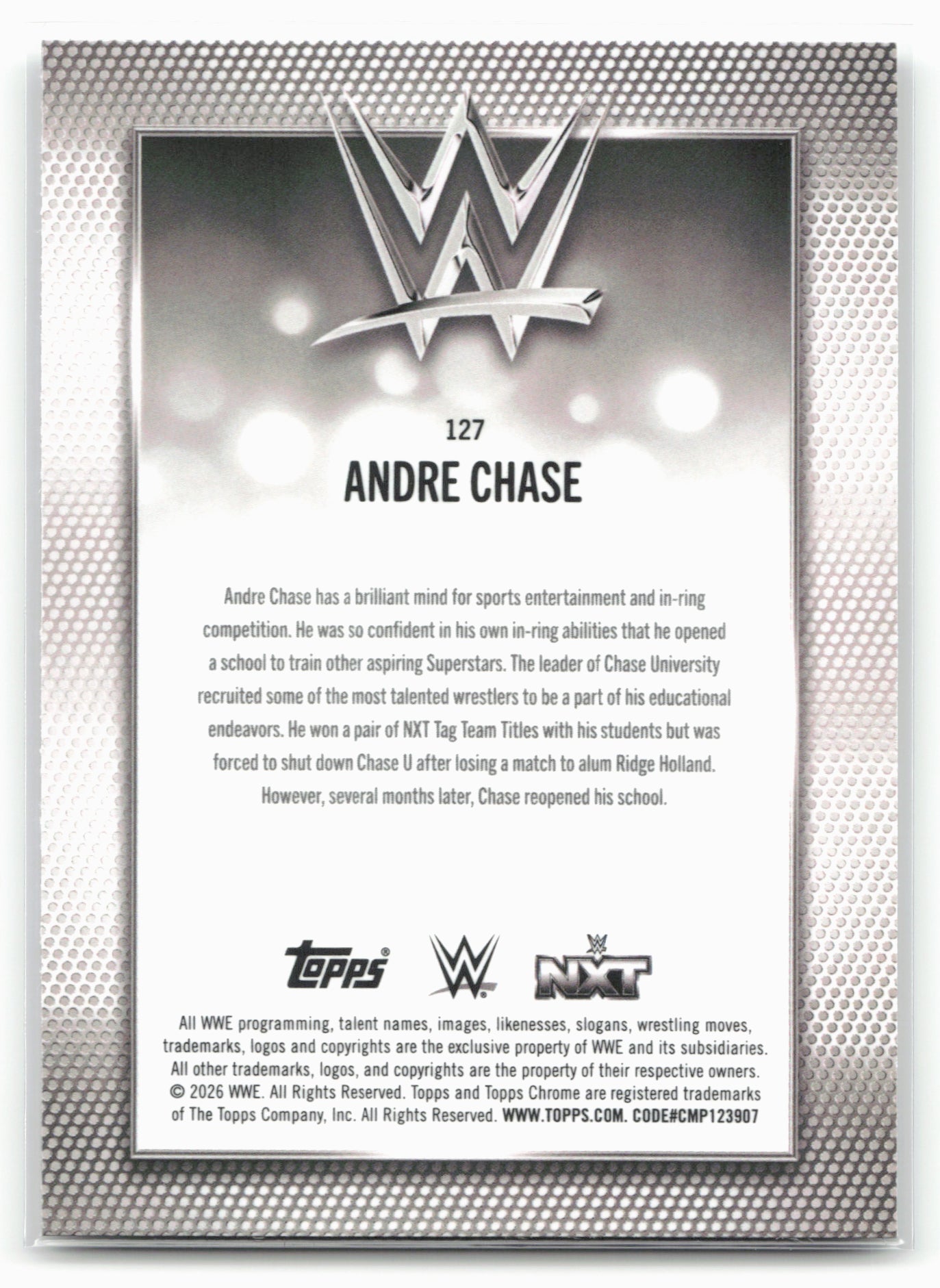 2026 Topps Chrome WWE #127 Andre Chase
