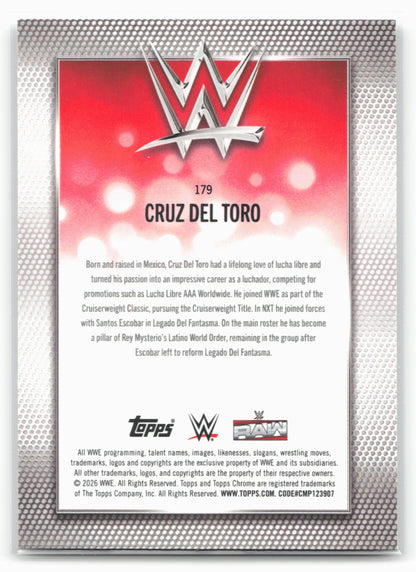 2026 Topps Chrome WWE #179 Cruz Del Toro