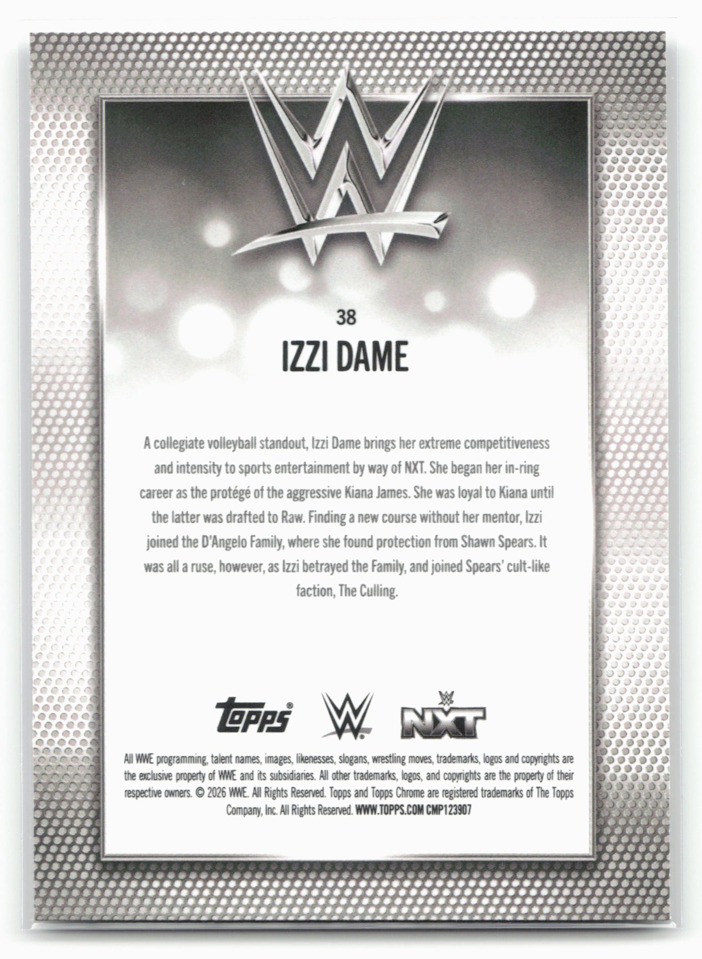2026 Topps Chrome WWE #38 Izzi Dame