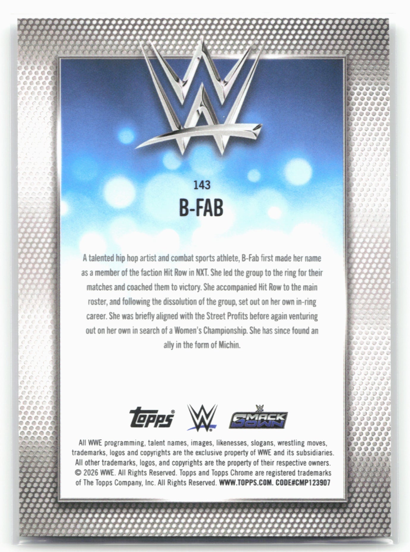 2026 Topps Chrome WWE #143 B-Fab