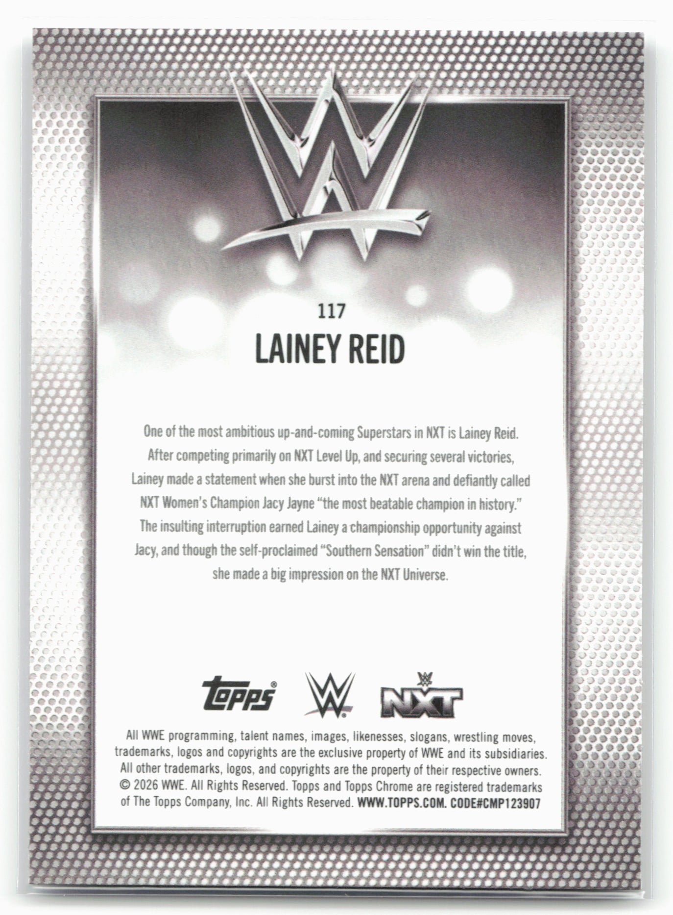 2026 Topps Chrome WWE #117 Lainey Reid