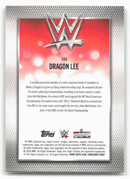 2026 Topps Chrome WWE #155 Dragon Lee