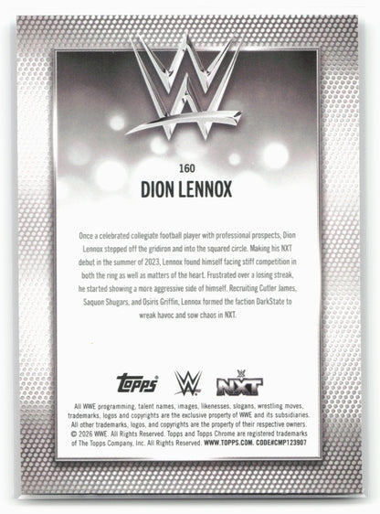 2026 Topps Chrome WWE #160 Dion Lennox