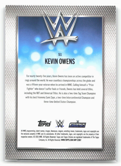 2026 Topps Chrome WWE #51 Kevin Owens