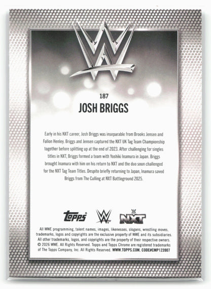 2026 Topps Chrome WWE #187 Josh Briggs