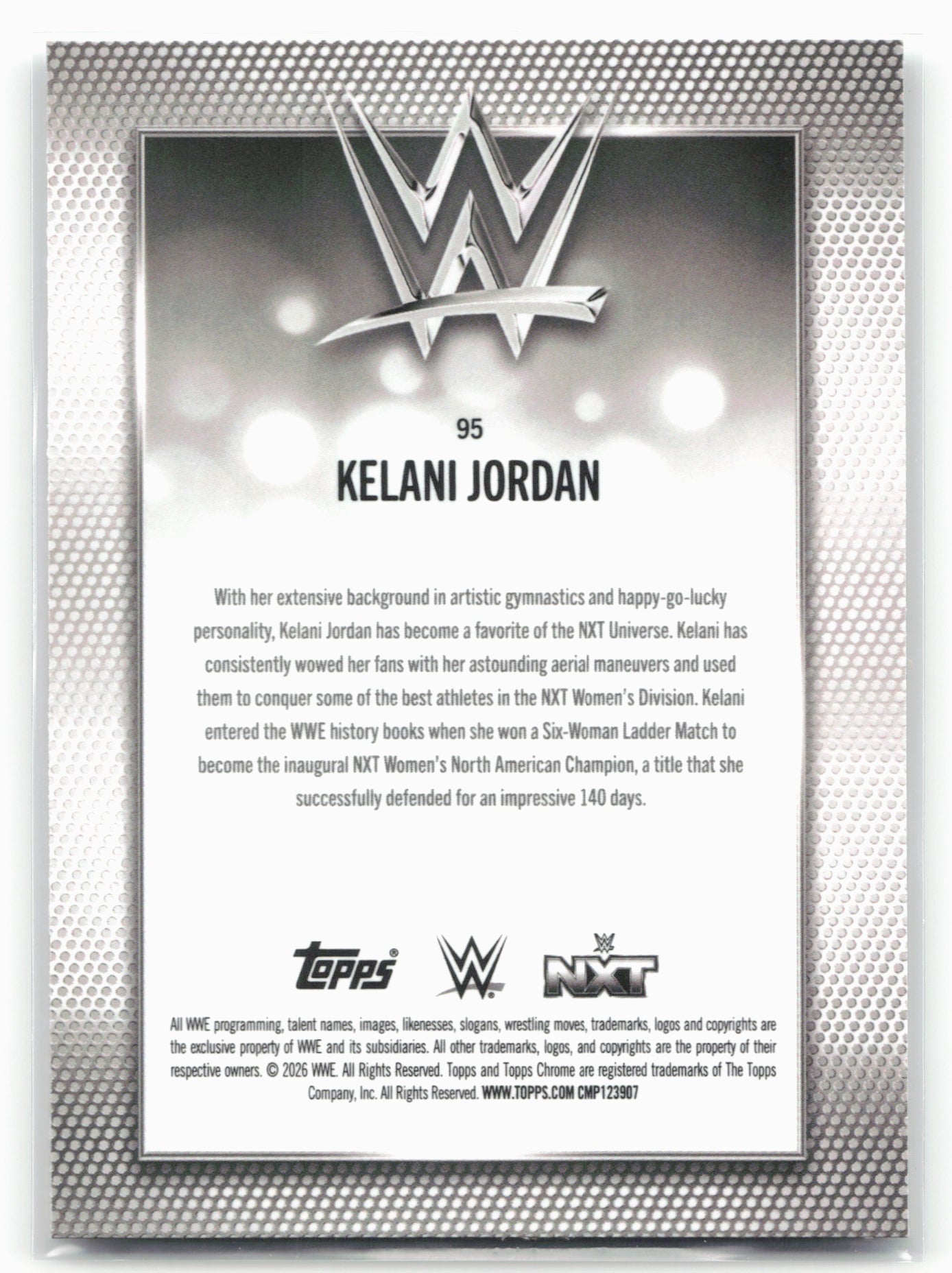 2026 Topps Chrome WWE #95 Kelani Jordan