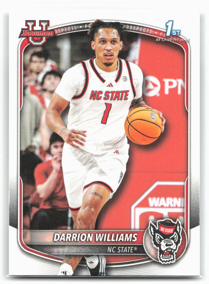 2025-26 Bowman #BPP-36 Darrion Williams Prospects