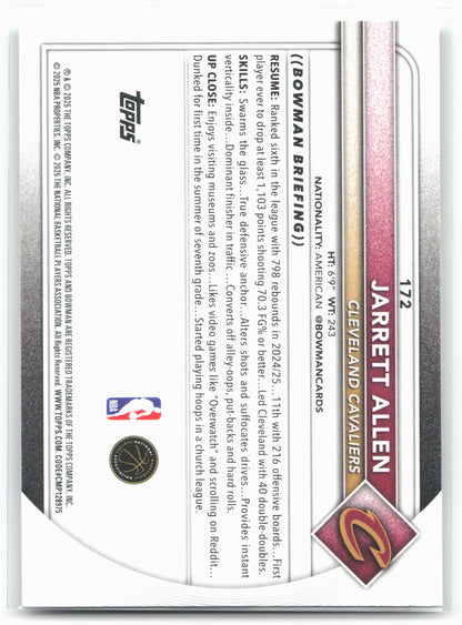 2025-26 Bowman #172 Jarrett Allen 27926