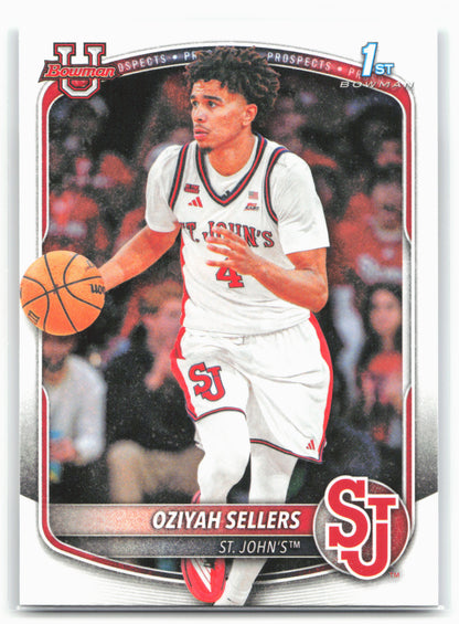 2025-26 Bowman #BPP-87 Oziyah Sellers Prospects