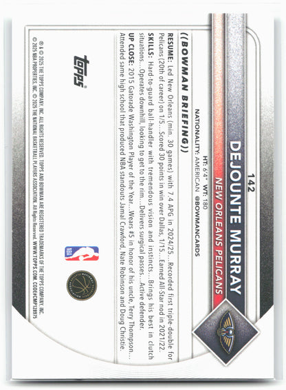 2025-26 Bowman #142 Dejounte Murray