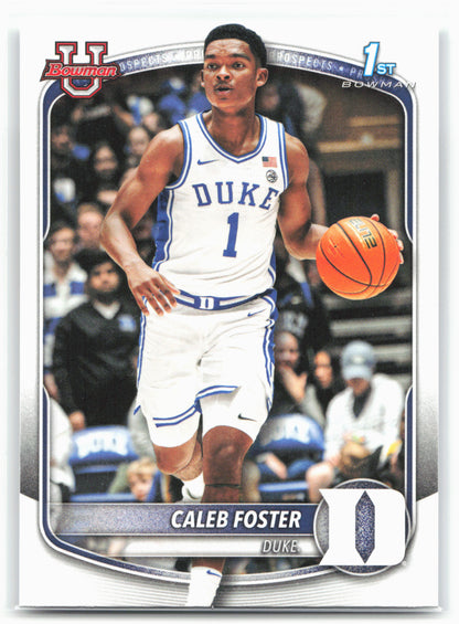 2025-26 Bowman #BPP-100 Caleb Foster Prospects 27976
