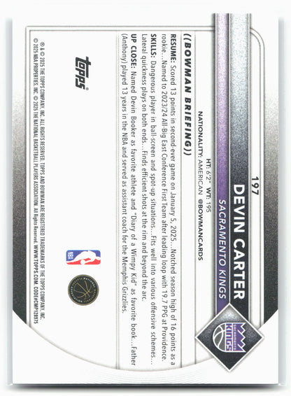 2025-26 Bowman #197 Devin Carter
