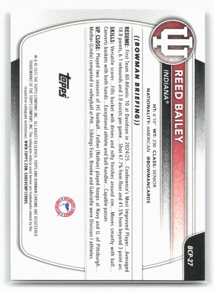 2025-26 Bowman #BCP-27 Reed Bailey Chrome Prospects