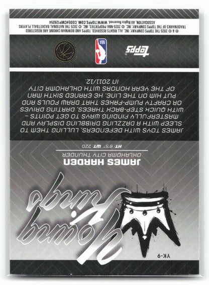 2025-26 Bowman #YK-9 James Harden Young Kings