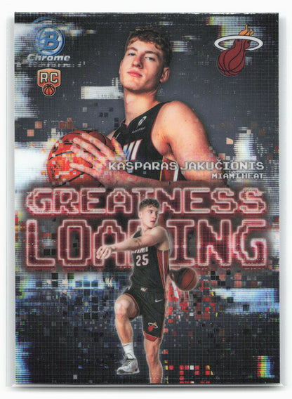 2025-26 Bowman #GL-20 Kasparas Jakucionis Greatness Loading