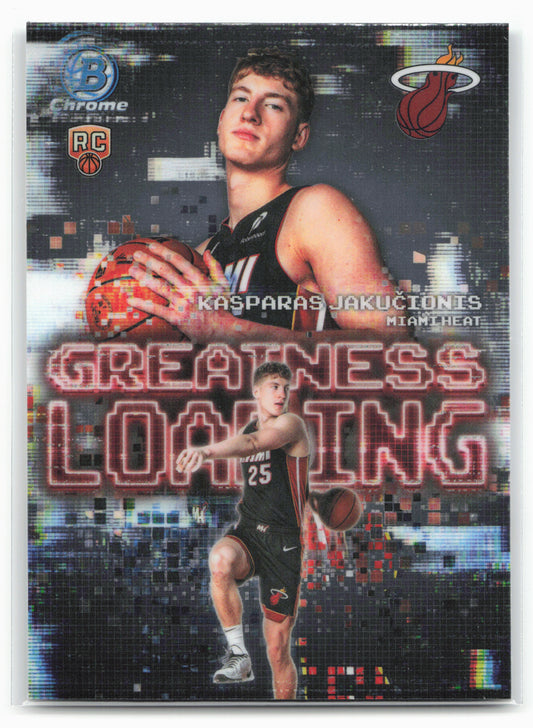 2025-26 Bowman #GL-20 Kasparas Jakucionis Greatness Loading