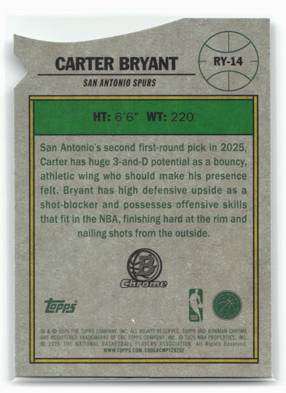2025-26 Bowman #RY-14 Carter Bryant Rookie Of The Year Favorites