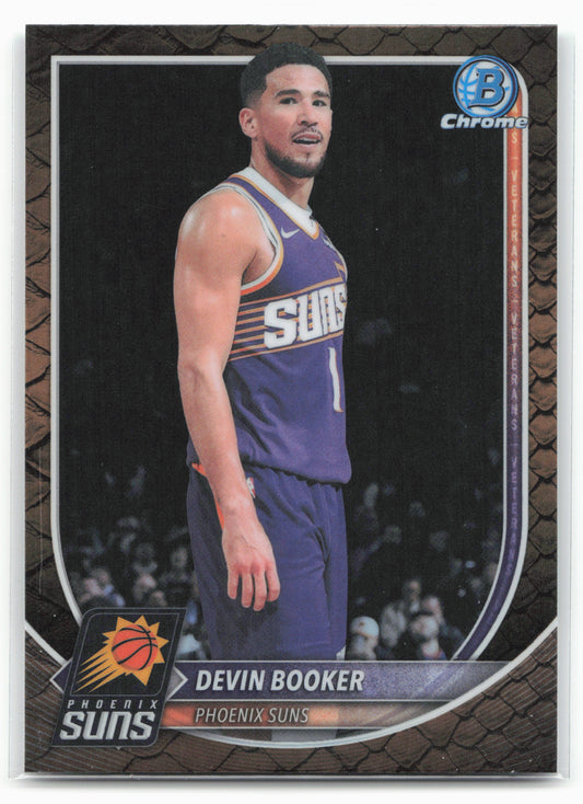 2025-26 Bowman #BCV-124 Devin Booker Chrome Reptilian Refractor